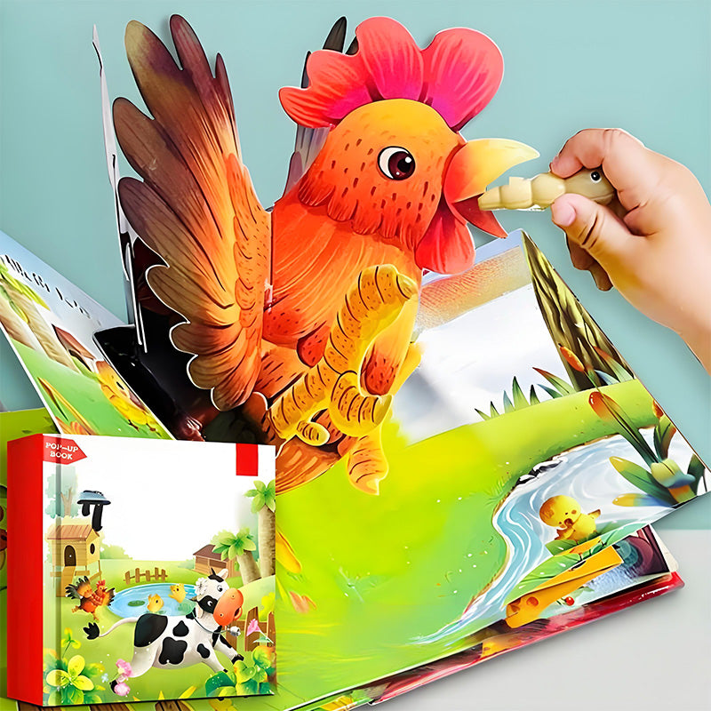 ✨【Kids’ 3D Pop-Up Animal Book - Interactive Early Learning Essential】✨