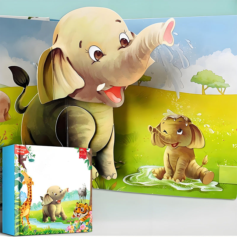 ✨【Kids’ 3D Pop-Up Animal Book - Interactive Early Learning Essential】✨