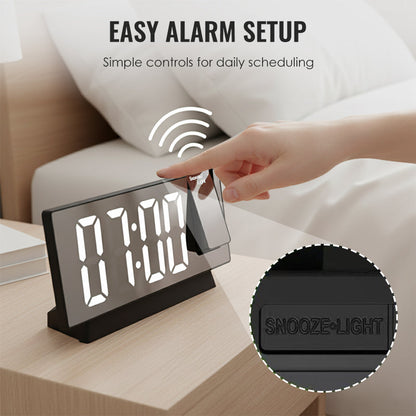 ⏳Time-limited Special⏰LED Mirror Projection Alarm Clock🕰️🎁