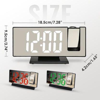 ⏳Time-limited Special⏰LED Mirror Projection Alarm Clock🕰️🎁