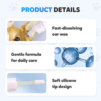📢✨ Pet Ear Cleaner - Gentle Formula with Soothing Aloe for Dogs & Cats, Prevents Infections & Odor 🌿