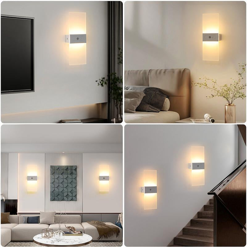 Rechargeable Motion Sensor Wall Sconce
