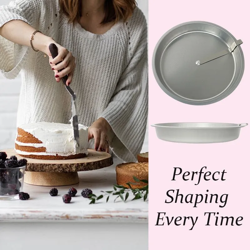 🍰 Perfect Release Stainless Steel Cake Pan