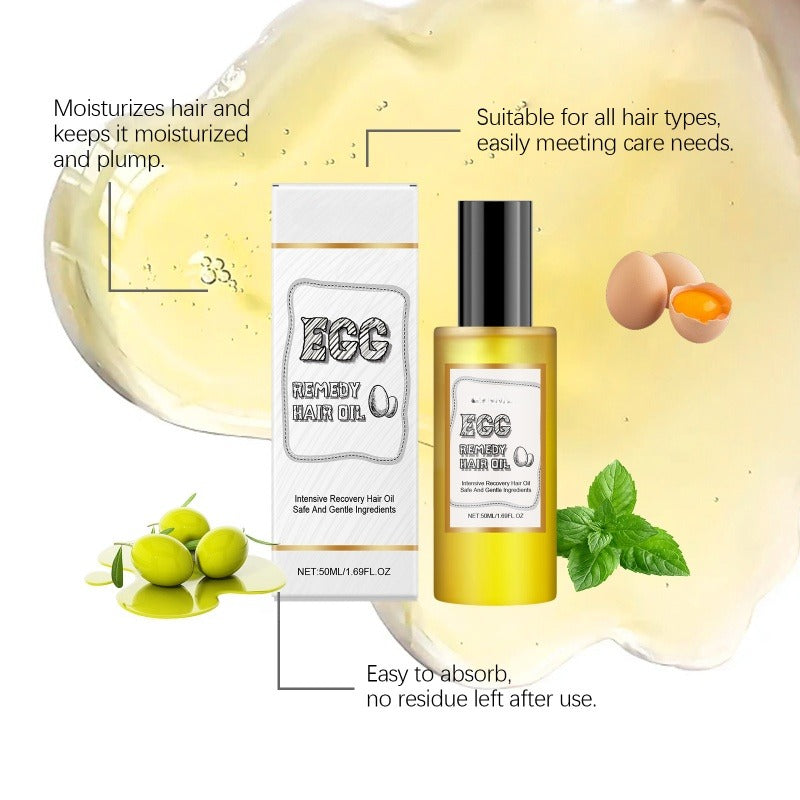🔥Intensive Egg Protein Hair Repair Oil|Buy 2 Get 1 Free✨
