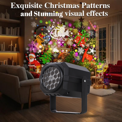 Rotating LED Christmas Pattern Projector Light