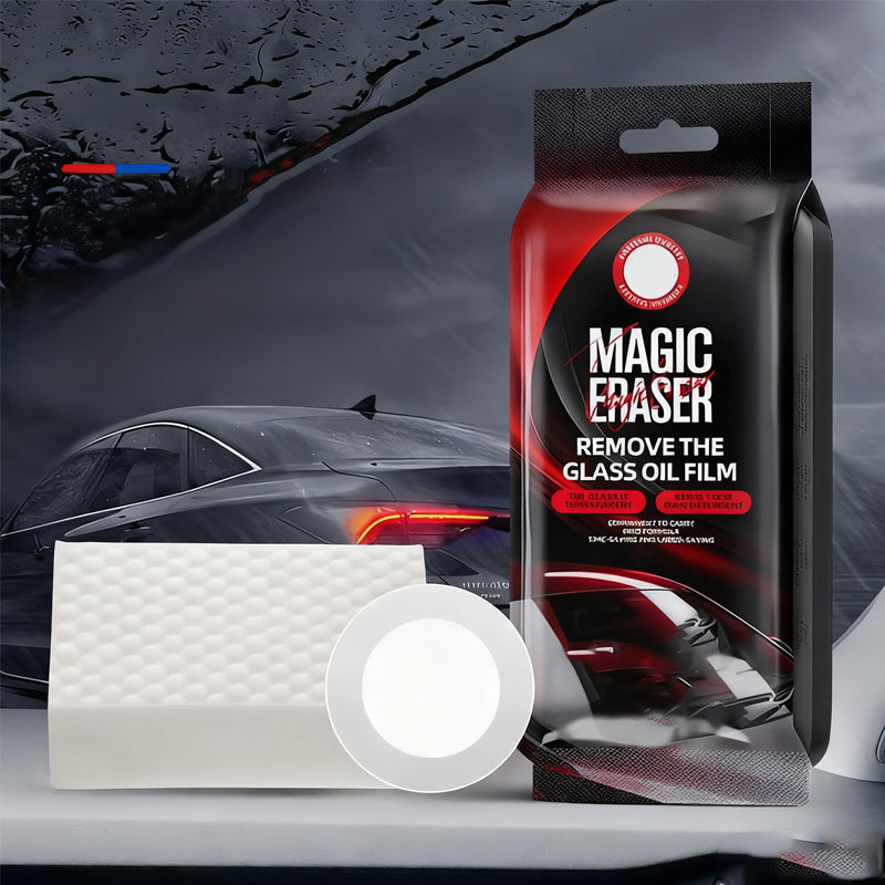 🚗 ✨ CAR GLASS CLEANING SPONGE - Effortless Scrubbing & Streak-Free Shine, Gentle on Tinted Windows and Mirrors, Quick-Drying Formula 🌟🧽