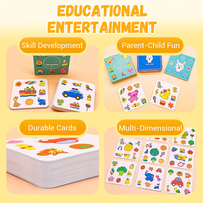 Educational & Interactive Parent-Child Matching Game Cards