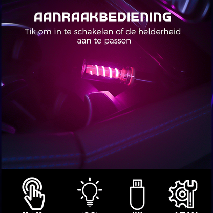 Light Up Your Ride Instantly! No-Drill USB Touch Mood Lamp