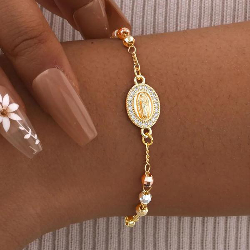 ✝️Elegant Rhinestone Cross Bracelet