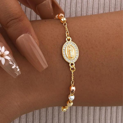 ✝️Elegant Rhinestone Cross Bracelet