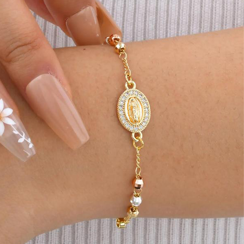 ✝️Elegant Rhinestone Cross Bracelet