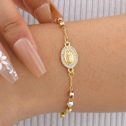 ✝️Elegant Rhinestone Cross Bracelet