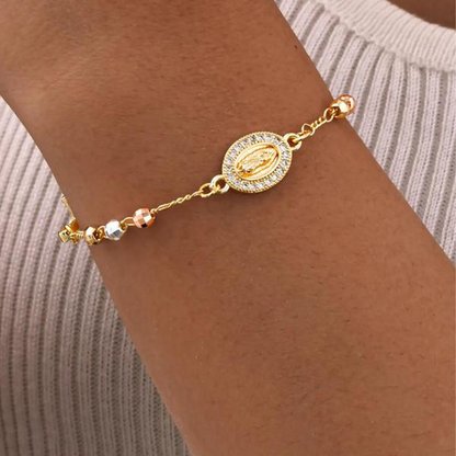 ✝️Elegant Rhinestone Cross Bracelet