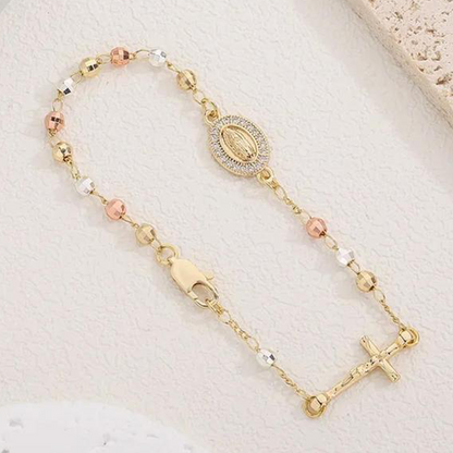 ✝️Elegant Rhinestone Cross Bracelet