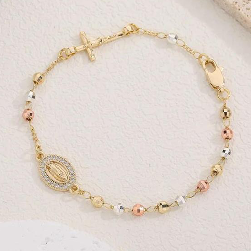 ✝️Elegant Rhinestone Cross Bracelet