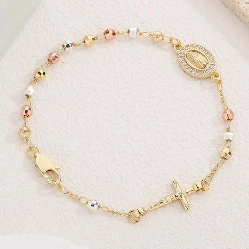 ✝️Elegant Rhinestone Cross Bracelet