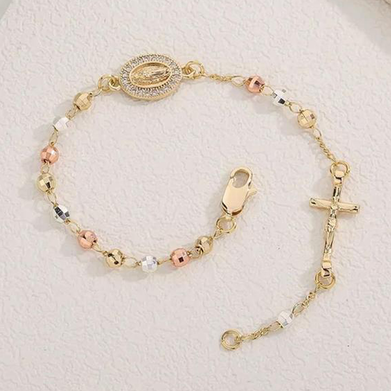 ✝️Elegant Rhinestone Cross Bracelet