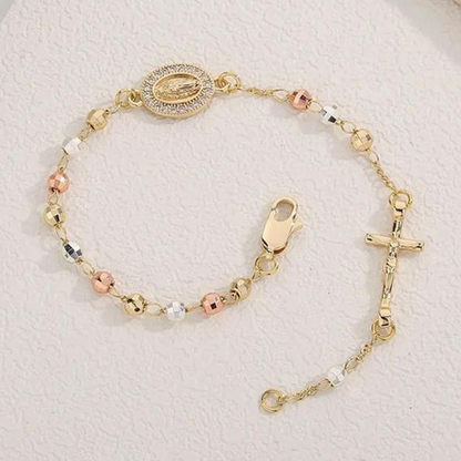 ✝️Elegant Rhinestone Cross Bracelet