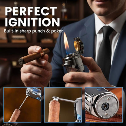 Windproof & Multifunctional Portable Cigar Lighter