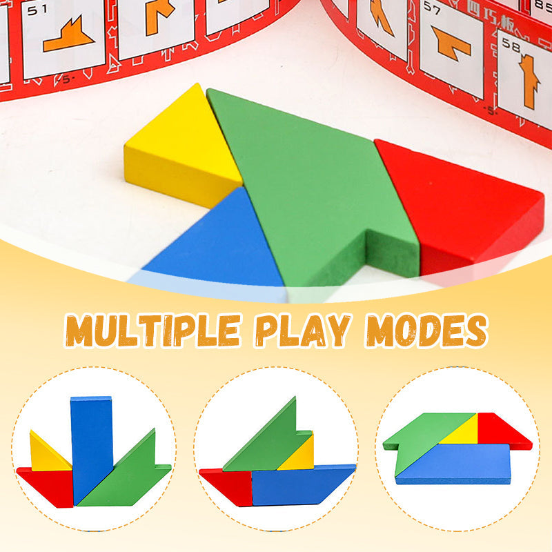 Wooden T-Shaped Educational Puzzle Toy