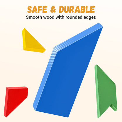 Wooden T-Shaped Educational Puzzle Toy