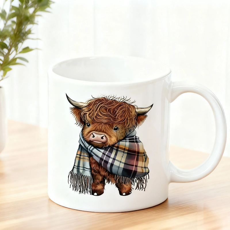 Highland Cow Ceramic Coffee Mug