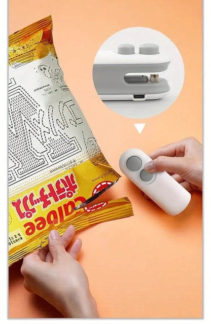 2-in-1 Rechargeable Magnetic Snack Sealer Household Mini Sealing Machine