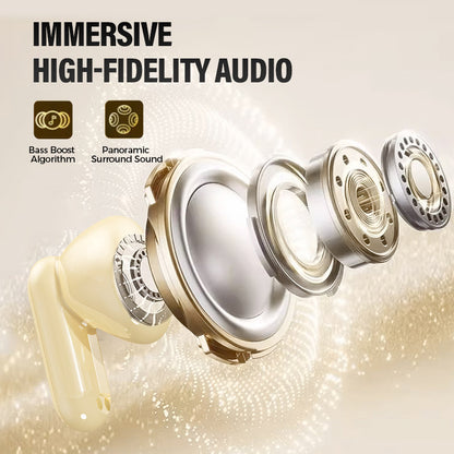 Dual-Pair Wireless Bluetooth Headset with LED Charging Case