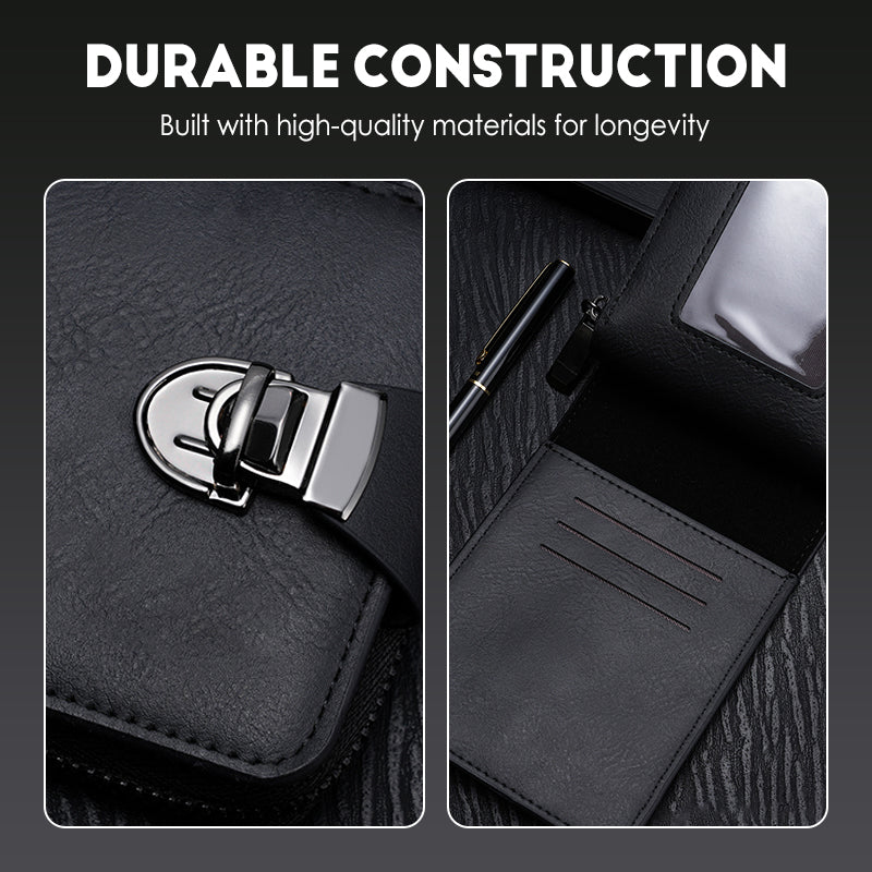 🧳   50% OFF! 🕰️ Compact vintage zippered wallet for men – Durable material, classic design, and the perfect travel companion ✈️