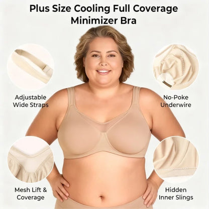 ⏳Last Day Special Price £7.99💐Women's Elegant Sheer Full Coverage Plus Size Bra