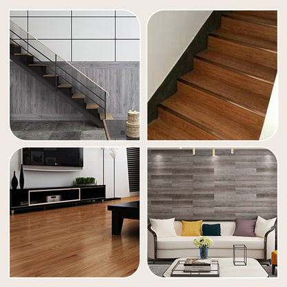 🧱 BUY 2 GET 3 FREE! 🔥（36 in × 6 in × 1/8 in）🏠 Wood Grain Peel and Stick Floor Tiles ， Self-Adhesive, Waterproof & Easy DIY Installation 🌿