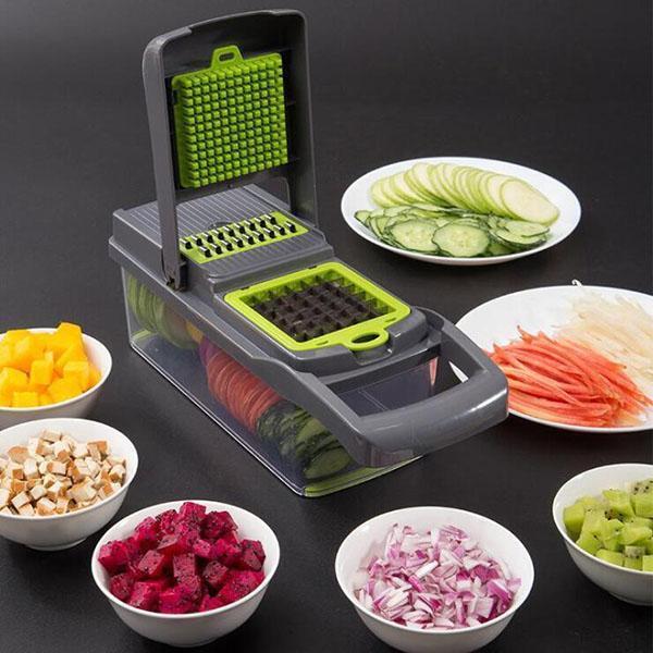 ✨Multifunction vegetable slicer – stainless steel blades, easy to clean, multiple cooking modes🥗