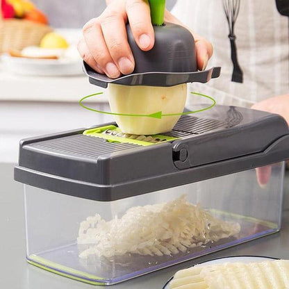 ✨Multifunction vegetable slicer – stainless steel blades, easy to clean, multiple cooking modes🥗