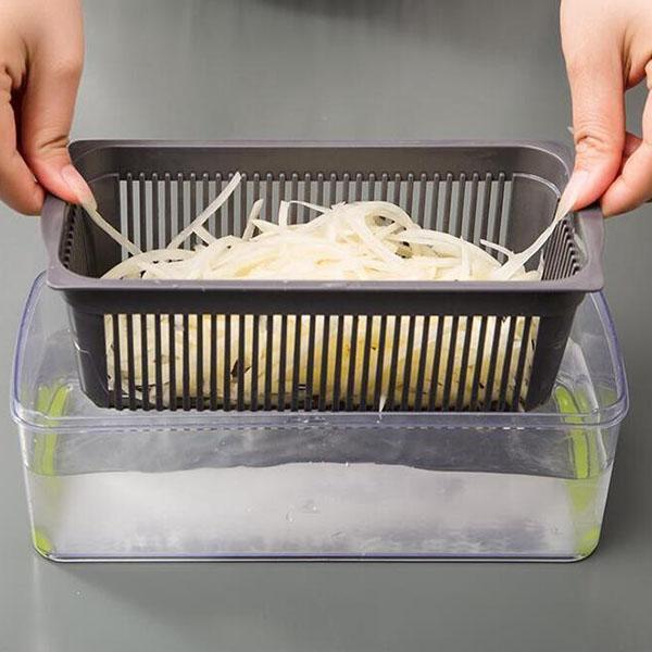 ✨Multifunction vegetable slicer – stainless steel blades, easy to clean, multiple cooking modes🥗