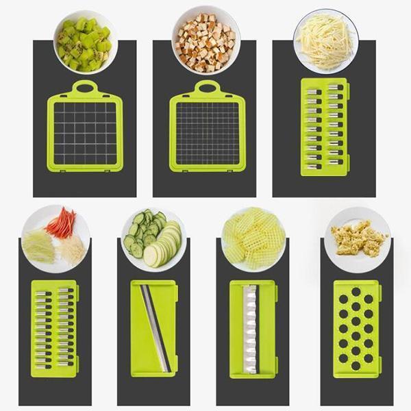 ✨Multifunction vegetable slicer – stainless steel blades, easy to clean, multiple cooking modes🥗