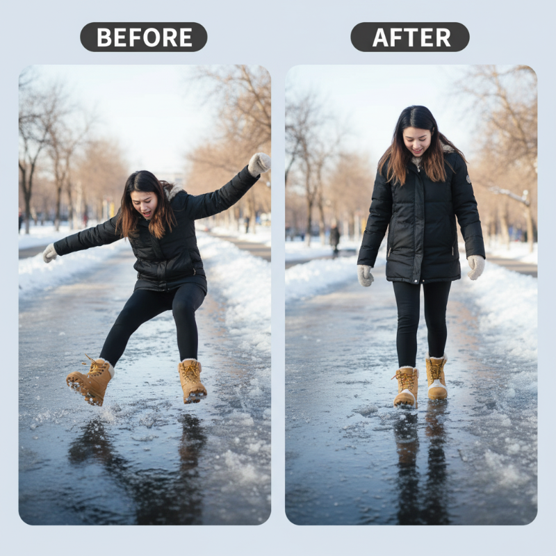 🪡Universal 5-Tooth Ice Cleats for Shoes & Boots⚡