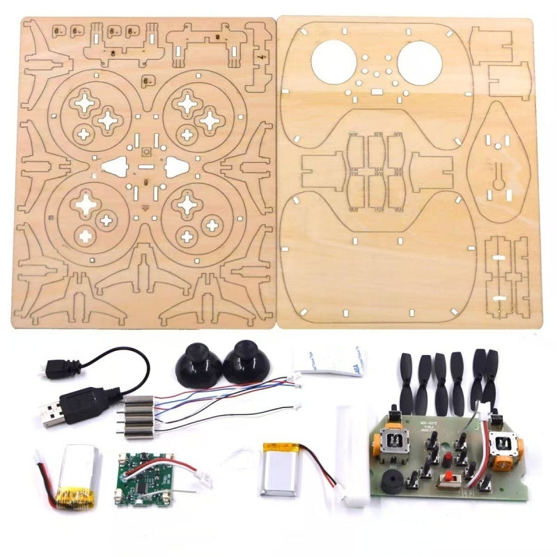 ✈️ LIMITED-TIME 50% OFF! 💥 DIY Wooden Drone Building Kit – Altitude Hold, STEM Learning, Family Fun ✨
