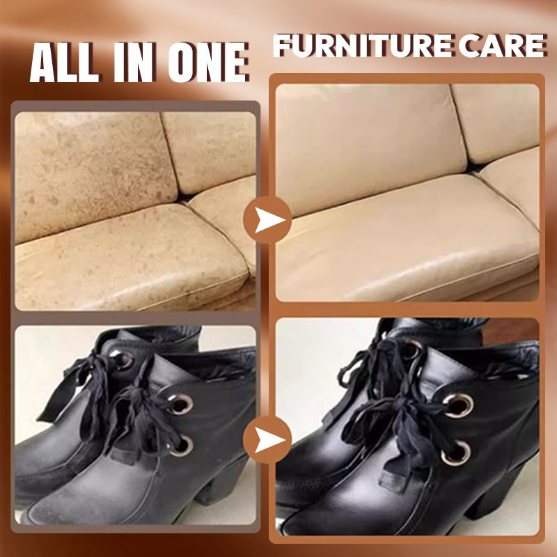 ✨ Leather Care & Cleaning Cream with Sponge 🧼