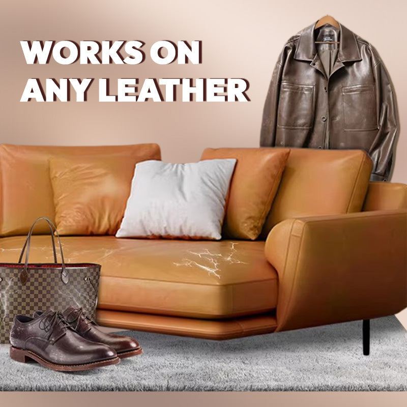 ✨ Leather Care & Cleaning Cream with Sponge 🧼