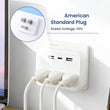 6-in-1 Power Strip with 3 Outlets & 3 USB Ports