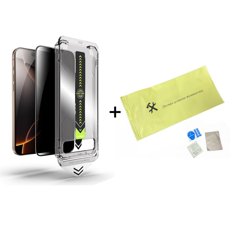 One Fish [2-Pack] Screen Protector for iPhone 17 Pro Max / 17 Pro, Samsung & Google | Privacy Protection, Polarized Eye Care, Scratch-Resistant, Easy Install
