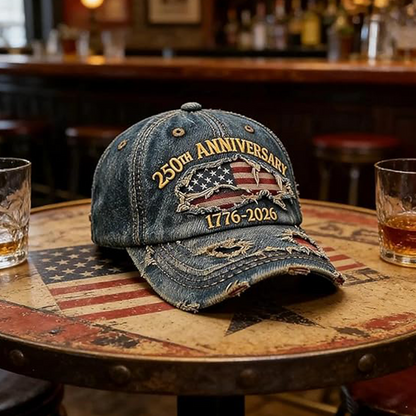 🎉2026 Hot Sale🔥250th Anniversary Distressed Baseball Cap✨
