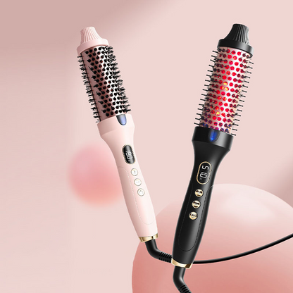 🔥2-in-1 Magic Styler | Heated Straightener & Curler Comb | Switch Hairstyles in Seconds💁‍♀️