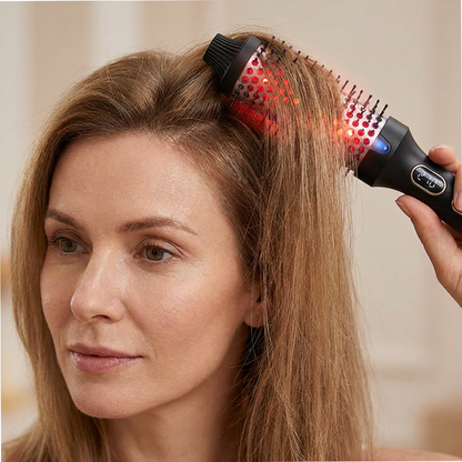 🔥2-in-1 Magic Styler | Heated Straightener & Curler Comb | Switch Hairstyles in Seconds💁‍♀️