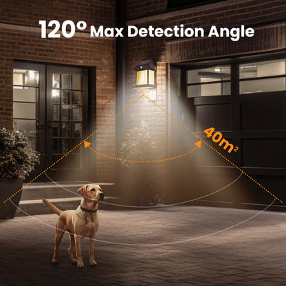 ⚡Motion-Sensor Solar-Powered Tungsten Wall Lamp—Warm glow illuminates when you approach💡, starlight conceals when you depart!🌙