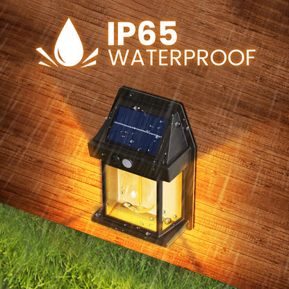⚡Motion-Sensor Solar-Powered Tungsten Wall Lamp—Warm glow illuminates when you approach💡, starlight conceals when you depart!🌙