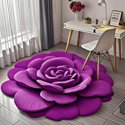 Floral Plush & Diatomaceous Earth Floor Mat