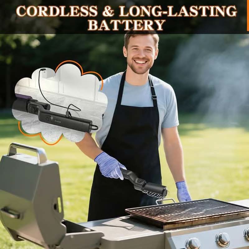 ✨🔥 Cordless Electric BBQ Brush Cleaner! ✨