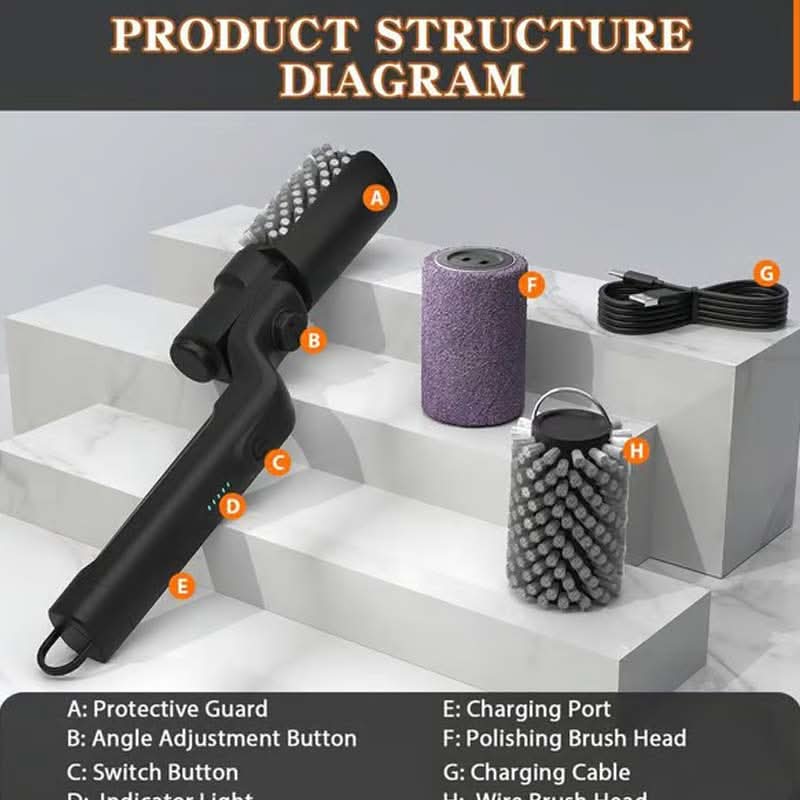 ✨🔥 Cordless Electric BBQ Brush Cleaner! ✨