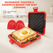Microwave Toaster & Sandwich Maker For Fast Cooking✨